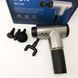 Аккумуляторный массажер fascial gun kh-320 портативный ручной ударный мышечный пистолет 4 насадки серый 00015543 фото 8