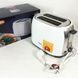 Тостер MAGIO MG-272W 750 Вт, тостер кухонный, тостеры для дома, тостерница, сэндвич-тостеры. Цвет: белый 00019796 фото 6