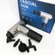 Аккумуляторный массажер fascial gun kh-320 портативный ручной ударный мышечный пистолет 4 насадки серый 00015543 фото 10