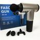 Аккумуляторный массажер fascial gun kh-320 портативный ручной ударный мышечный пистолет 4 насадки серый 00015543 фото 14