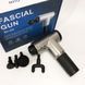 Аккумуляторный массажер fascial gun kh-320 портативный ручной ударный мышечный пистолет 4 насадки серый 00015543 фото 2
