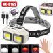 Ліхтар налобний акумуляторний Bailong HX-816 2COB(white+red) вологозахист, Ліхтар на голову для бігу 00023361 фото 16