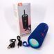 Портативна Bluetooth колонка TG619C FM-радіо USB/TF з ремінцем, блютуз колонка з підсвічуванням. Колір: синій 00017218 фото 1