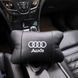 Автомобільна подушка для підголівника Audi &ndash; чорна натуральна шкіра 00016838 фото 4