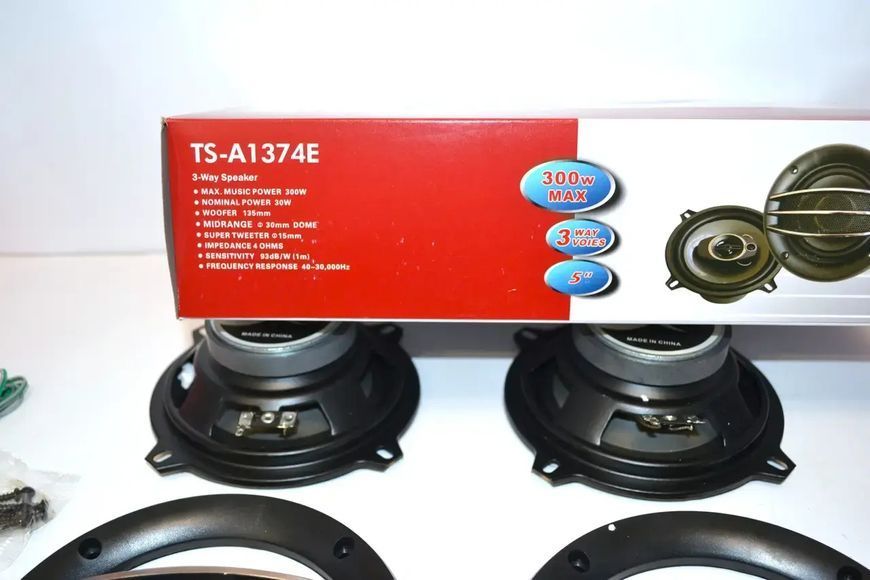 Автомобильные акустические динамики TS-A1374E 13 см / Колонка в машину 00018176 фото