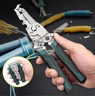Професійні кліщі (стрипер) XT-12005 UKC для зачищення та обтиску різання проводів 00022688 фото
