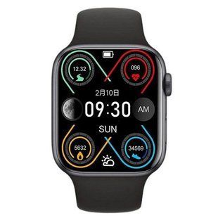 Умные смарт часы Smart Watch I7 PRO MAX с голосовым вызовом тонометр пульсометр оксиметр. Цвет: черный 00022444 фото