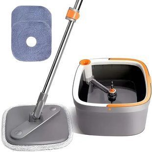 Комплект швабра з відром для миття підлоги Mop with bucket K10 , з віджиманням / Складна швабра 00012814 фото