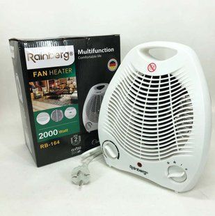 Тепловентилятор Rainberg RB-164 электрический обогреватель 2000 W 00012555 фото