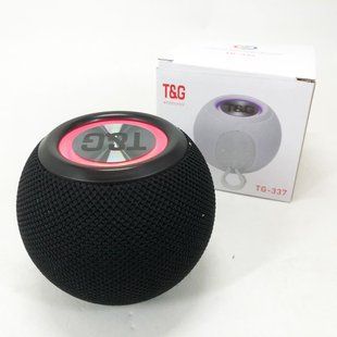 Бездротова потужна колонка TG337 з Bluetooth, RGB-підсвічуванням та радіо. Колір: чорний 00017751 фото