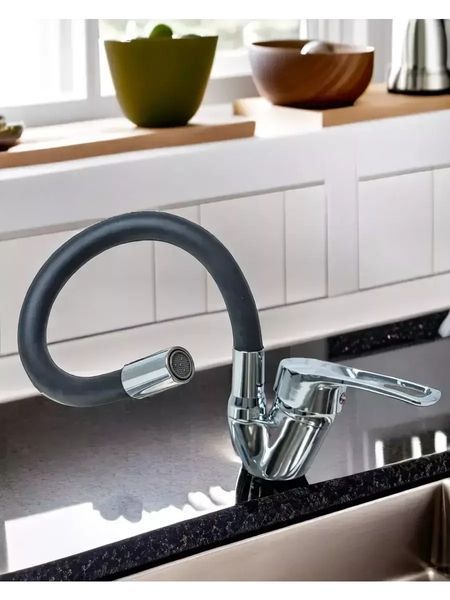 Змішувач гнучким краном 47 см для ванної та кухні Water tap HA-181 00021393 фото