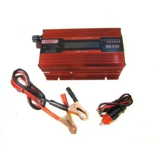 Перетворювач напруги для авто 12V-220V 500W з LCD дисплеєм 00018007 фото