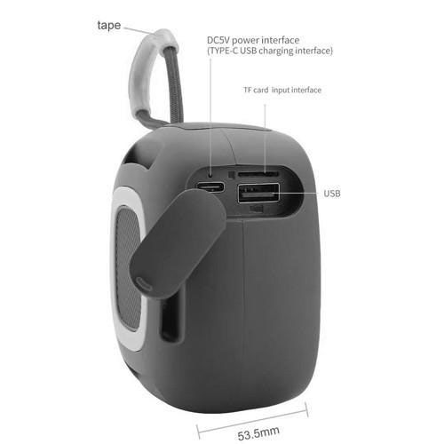 Портативная Bluetooth-колонка TG659 с ремешком, Блютуз колонка для улицы. Цвет: черный 00017250 фото