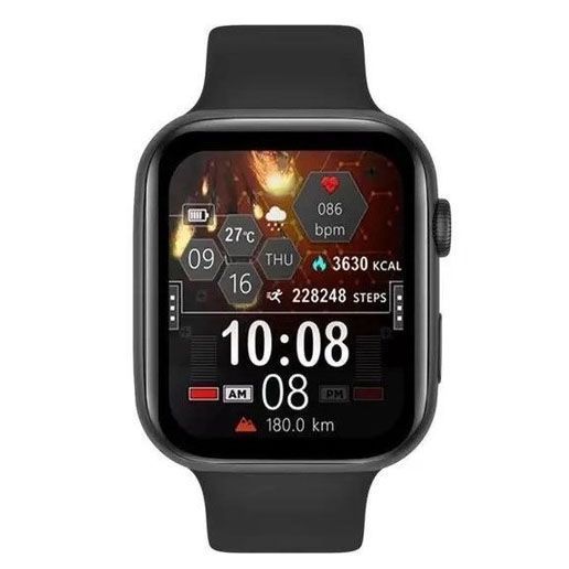 Умные смарт часы Smart Watch I7 PRO MAX с голосовым вызовом тонометр пульсометр оксиметр. Цвет: черный 00022444 фото