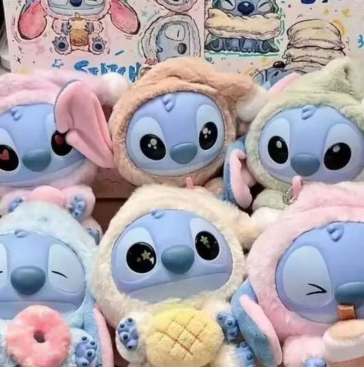 Мягкая коллекционная игрушка-сюрприз брелок Стич/Stitch Labubu 15см (цвет и вид случайный) 00016198 фото