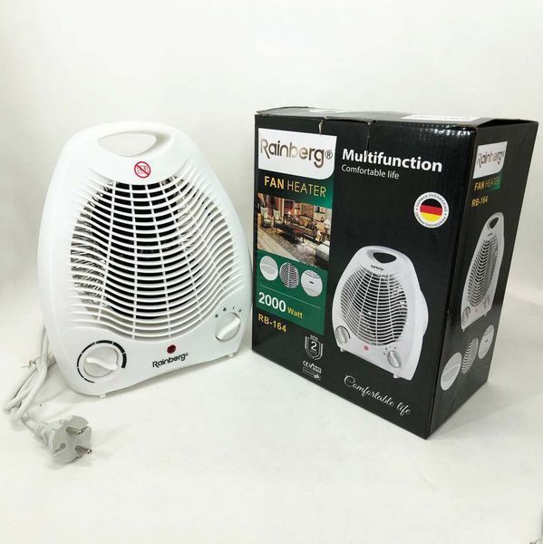 Тепловентилятор Rainberg RB-164 электрический обогреватель 2000 W 00012555 фото