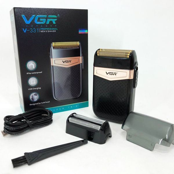 Електробритва VGR V-331, шейвер бритва тример для стрижки вусів та бороди професійна чоловіча бритва 00014369 фото