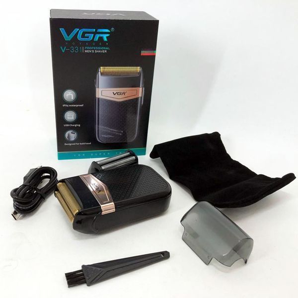 Електробритва VGR V-331, шейвер бритва тример для стрижки вусів та бороди професійна чоловіча бритва 00014369 фото