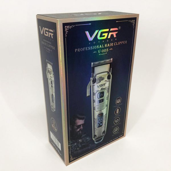 Машинка для стрижки волосся триммер для бороди VGR V-005, Машинка окантувальна, Підстригальна машинка 00014394 фото