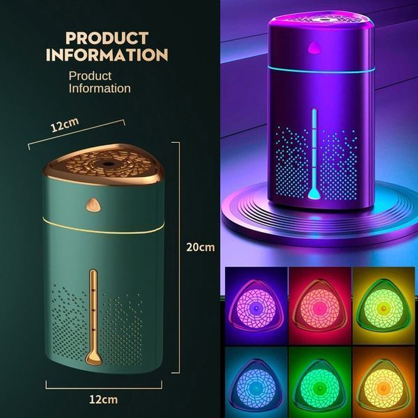 Ультразвуковий зволожувач повітря для дітей з підсвічуванням Heavy Fog Humidifier, Зволожувач міні. Зелений 00012691 фото