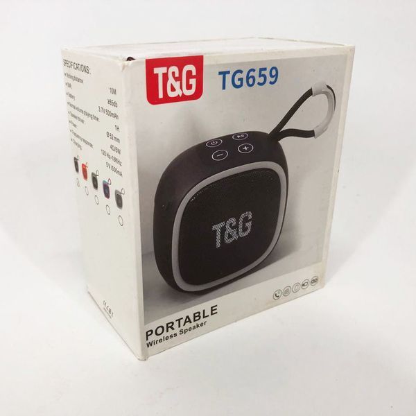 Портативная Bluetooth-колонка TG659 с ремешком, Блютуз колонка для улицы. Цвет: черный 00017250 фото