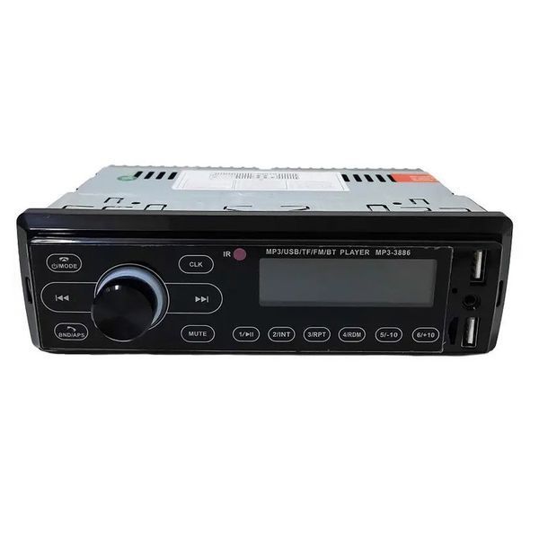Автомагнітола з сенсорним дисплеєм MP3 3886 ISO 1DIN багатофункціональна, Мультимедіа для автомобіля 00016822 фото