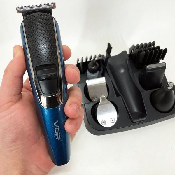 Машинка триммер 4в1 VGR V-172 для стрижки волос на аккумуляторе зарядка USB, электробритва для головы 00015408 фото