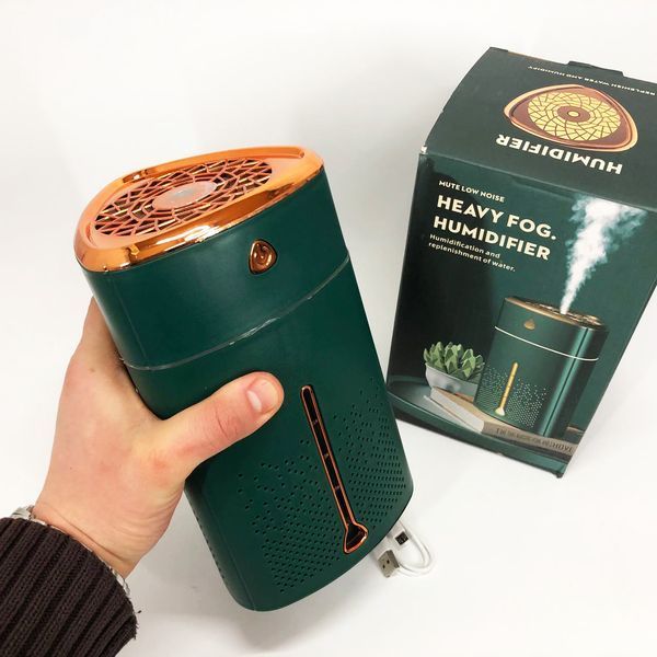 Ультразвуковий зволожувач повітря для дітей з підсвічуванням Heavy Fog Humidifier, Зволожувач міні. Зелений 00012691 фото