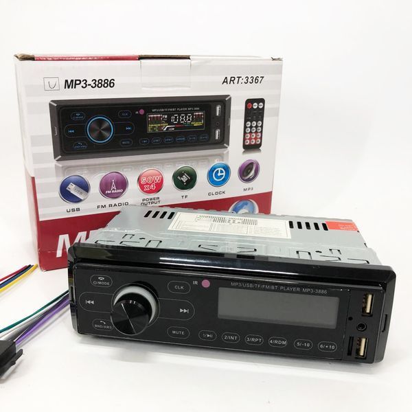 Автомагнітола з сенсорним дисплеєм MP3 3886 ISO 1DIN багатофункціональна, Мультимедіа для автомобіля 00016822 фото