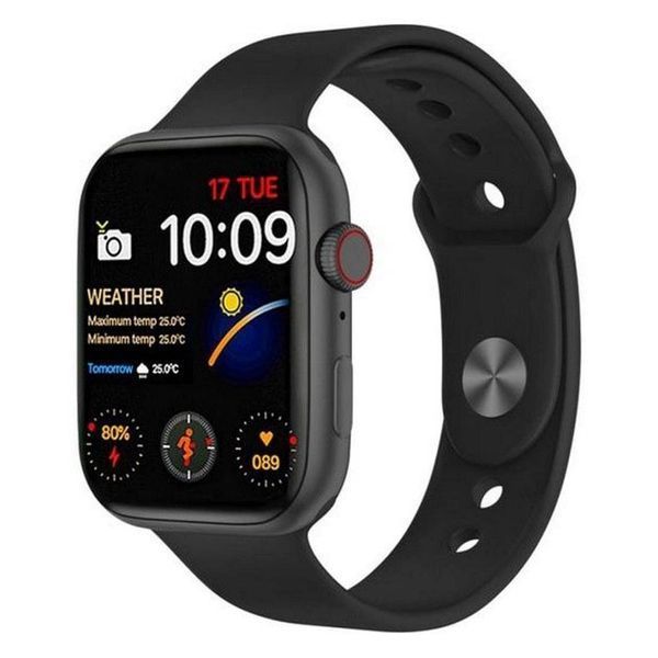 Умные смарт часы Smart Watch I7 PRO MAX с голосовым вызовом тонометр пульсометр оксиметр. Цвет: черный 00022444 фото