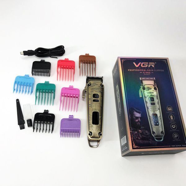 Машинка для стрижки волосся триммер для бороди VGR V-005, Машинка окантувальна, Підстригальна машинка 00014394 фото