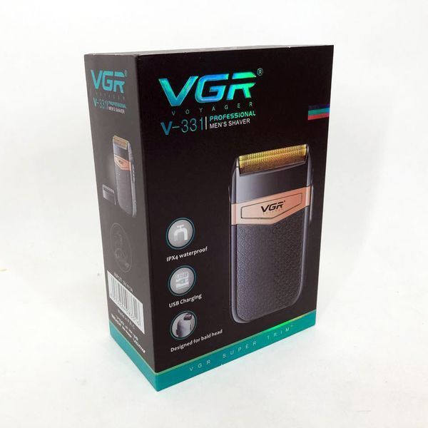 Електробритва VGR V-331, шейвер бритва тример для стрижки вусів та бороди професійна чоловіча бритва 00014369 фото