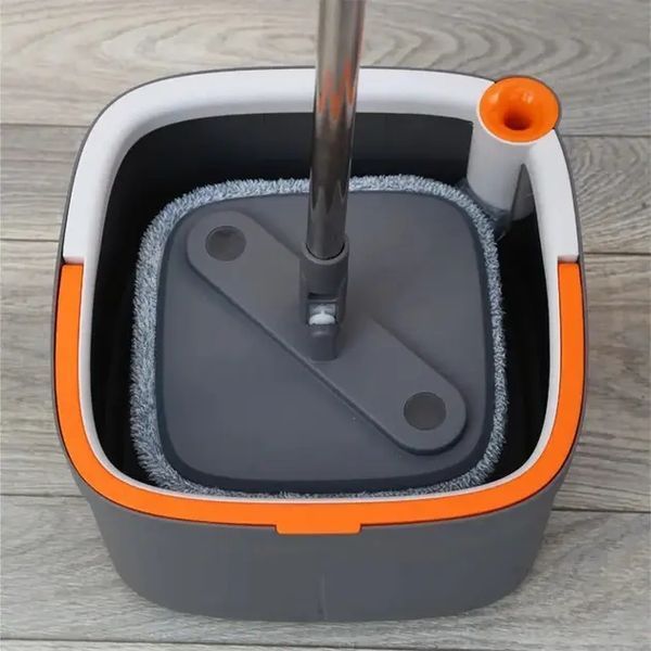 Комплект швабра з відром для миття підлоги Mop with bucket K10 , з віджиманням / Складна швабра 00012814 фото