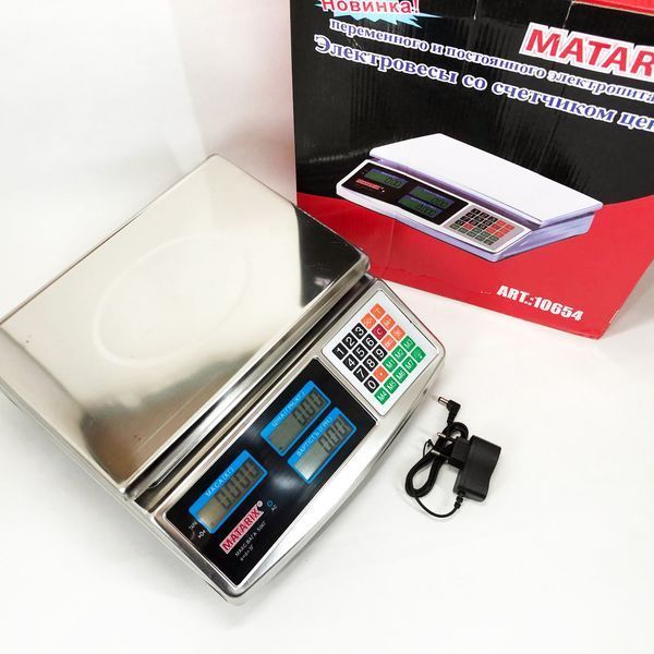 Торговые электронные весы Matarix MX-413 до 50 кг, Электронные весы для взвешивания предметов 00019849 фото