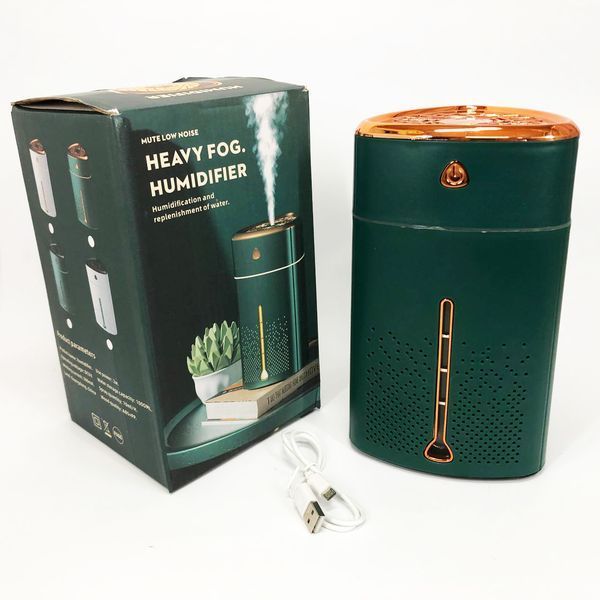 Ультразвуковий зволожувач повітря для дітей з підсвічуванням Heavy Fog Humidifier, Зволожувач міні. Зелений 00012691 фото