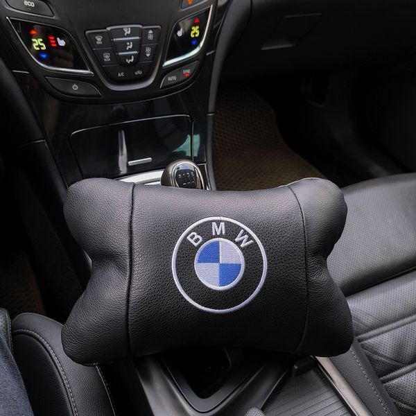 Ортопедична авто подушка BMW з натуральної шкіри &ndash; для комфорту в машині 00016839 фото
