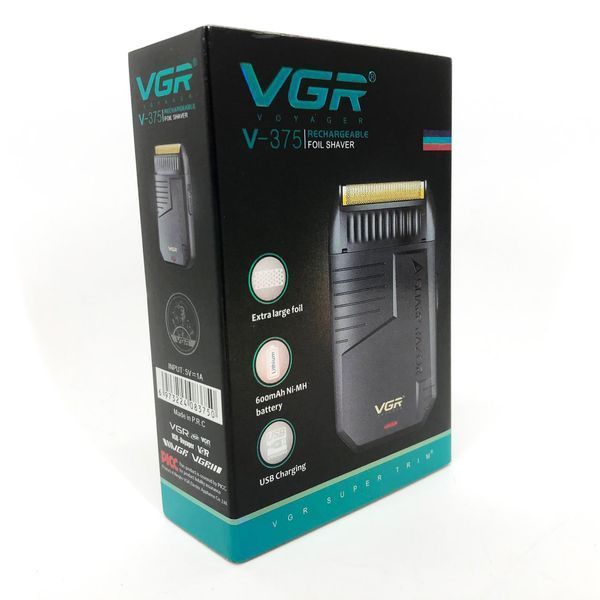 Электробритва VGR V-375 шейвер, Профессиональный шейвер-электробритва, Электробритва-шейвер мужской 00015128 фото