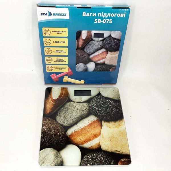 Весы напольные SeaBreeze SB-075, весы для взвешивания людей, весы электронные напольные 00012566 фото