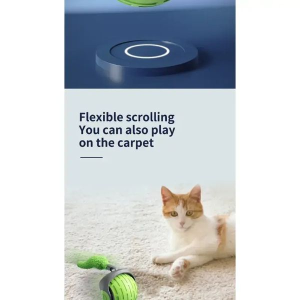 Мяч для кошек с пушистой гусеной подушкой,интерактивный забавный, Cat toy ball AND XL1247 00021914 фото