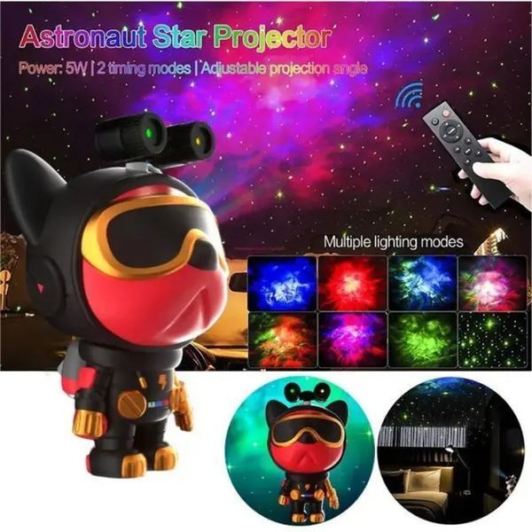 Проектор зоряного неба у вигляді собаки Nebula Dog Projector із 2 лазерами з пультом від USB 00017549 фото
