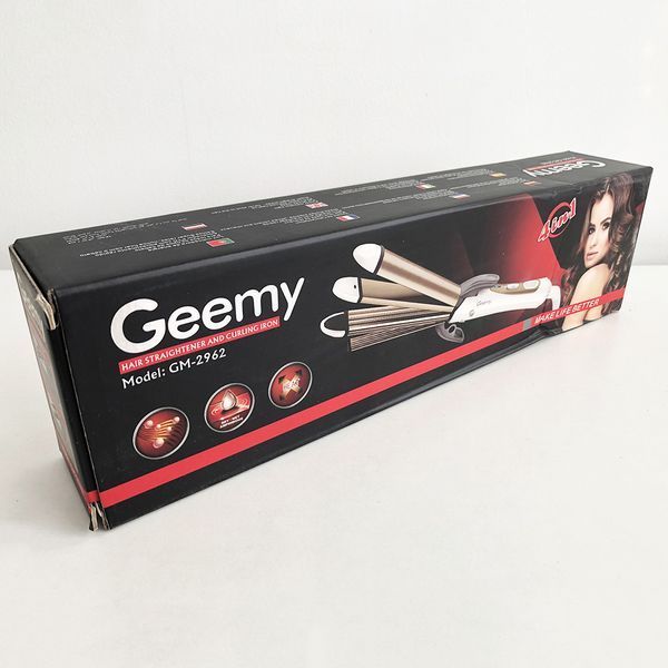 Выпрямитель для волос GEMEI GM-2962 4в1, плойка утюжок выпрямитель, профессиональный утюжок 00014309 фото