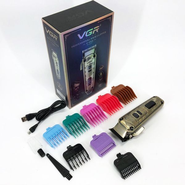 Машинка для стрижки волосся триммер для бороди VGR V-005, Машинка окантувальна, Підстригальна машинка 00014394 фото
