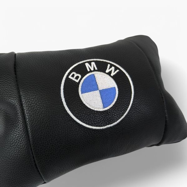 Ортопедична авто подушка BMW з натуральної шкіри &ndash; для комфорту в машині 00016839 фото