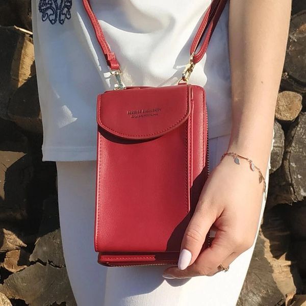 Женский кошелек Baellerry N8591 Red сумка-клатч для телефона денег банковских карт 00018340 фото