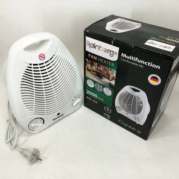 Тепловентилятор Rainberg RB-164 электрический обогреватель 2000 W 00012555 фото