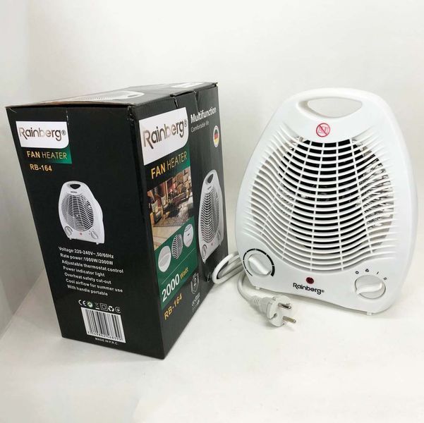 Тепловентилятор Rainberg RB-164 электрический обогреватель 2000 W 00012555 фото
