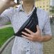Сумка на пояс. Сумка через плечо. бананка мужская/женская. Цвет: черный 00018362 фото 8
