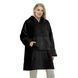 Толстовка плед з капюшоном і рукавами Huggle Hoodie оверсайз. Колір: чорний 00015826 фото 7
