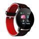 Фитнес трекер умные смарт часы UWatch 119 Plus с шагомером. Цвет: красный 00022477 фото 6