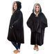 Толстовка плед з капюшоном і рукавами Huggle Hoodie оверсайз. Колір: чорний 00015826 фото 5